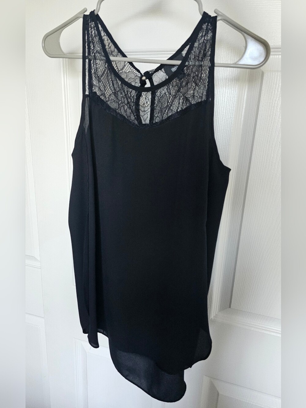 Massimo Black Lace Sleeveless Camisole Size XS